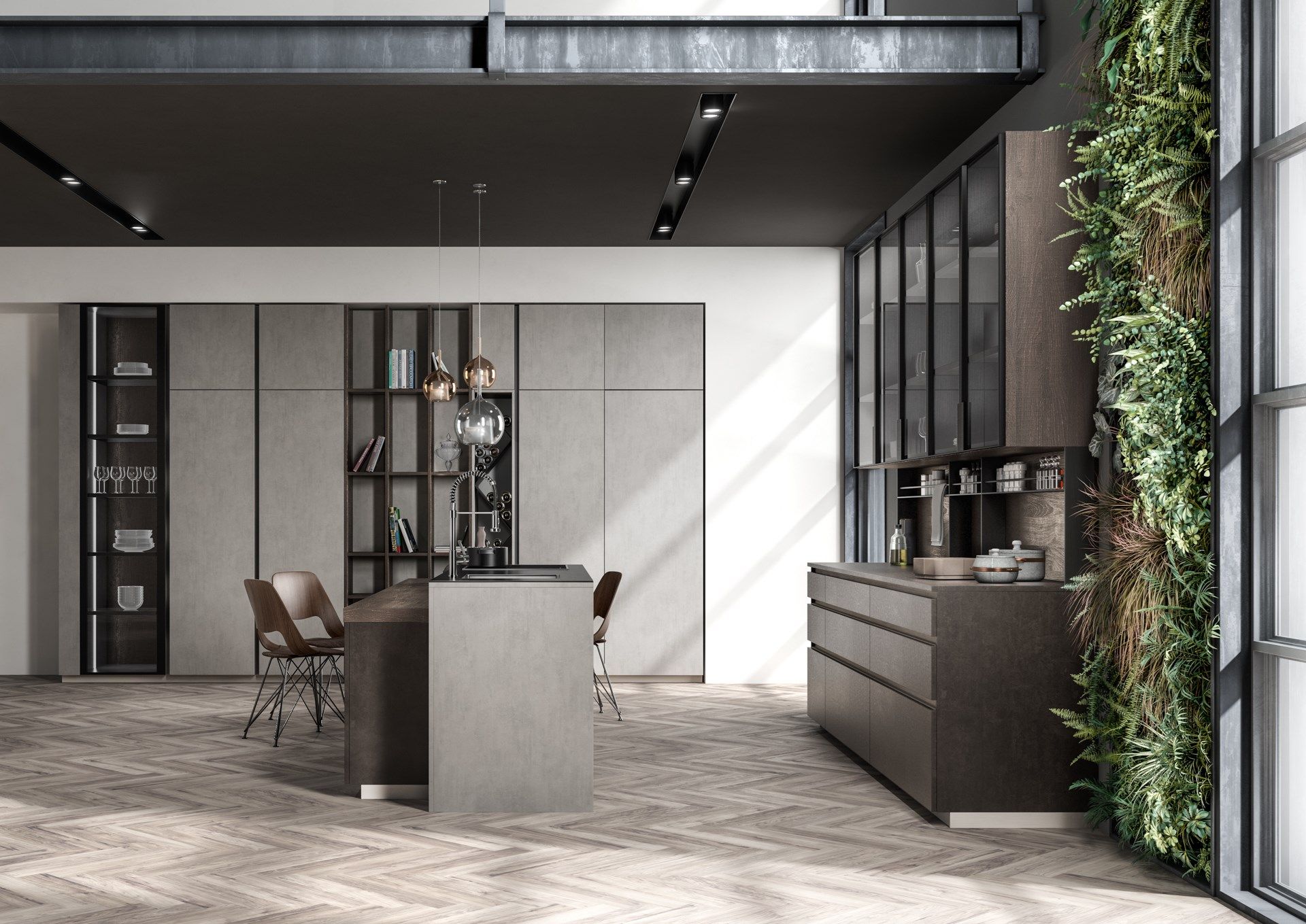 Кухня с островом Floritelli Cucine ARCH-00135583 - Вид №2