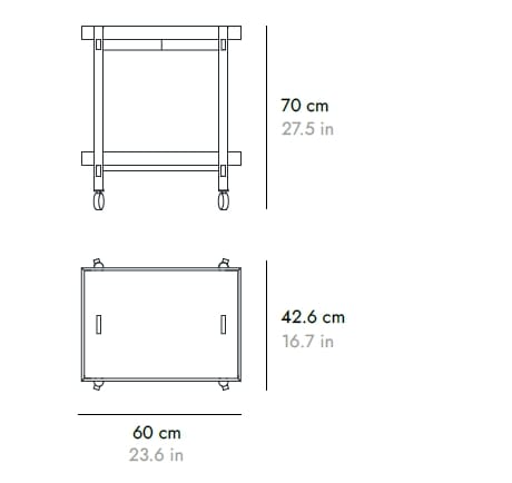 Деревянная кухонная тележка Punt MAI TAI ARCH-00040879 - Вид №1