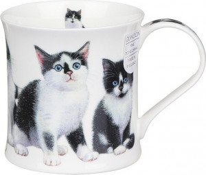 10613353 Dunoon Кружка Dunoon "Чёрные и белые котята.Уэссекс" 300мл Фарфор костяной