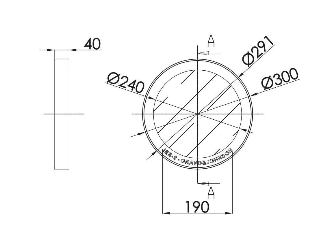 Круглое зеркало из нержавеющей стали для ванной комнаты с рамкой JEE-O ARCH-00103737 - Вид №3