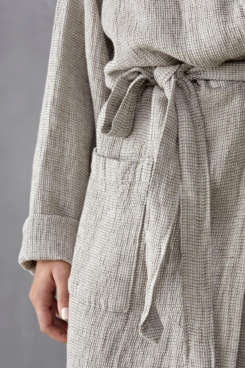 Society Limonta Хлопковый и льняной халат Maco sun-id-1430121 - Вид №3