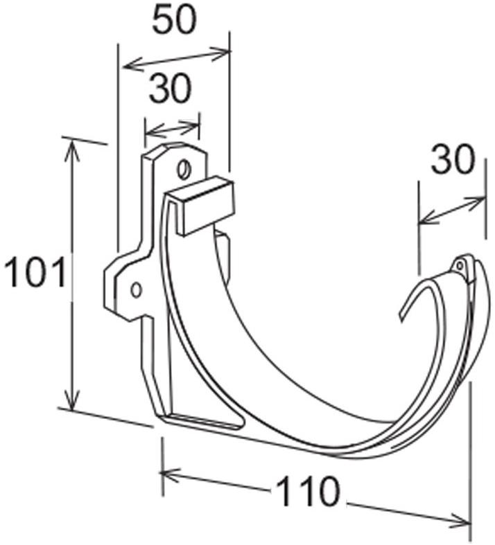 First Corporation Аист ПВХ для желоба First plast Cip100gn - Вид №1