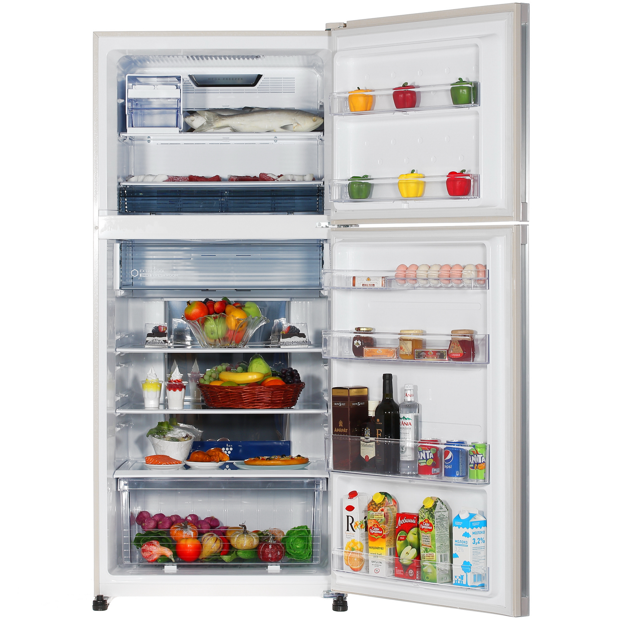 8117586 Холодильник с морозильником   Sharp SJXG55PMBE бежевый STDN-0135139 - Вид №10