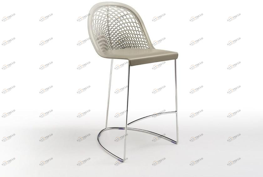 Midj Высокий кожаный табурет со спинкой Guapa sun-id-1350348