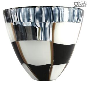 4674 ORIGINALMURANOGLASS Ваза Далмата с подсветкой - муранское стекло OMG 21 см