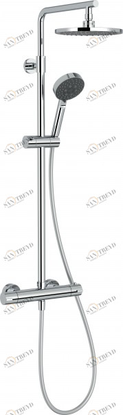 E24322-CP Душевая колонна с термостатическим смесителем Jacobdelafon BRIVE Santreyd