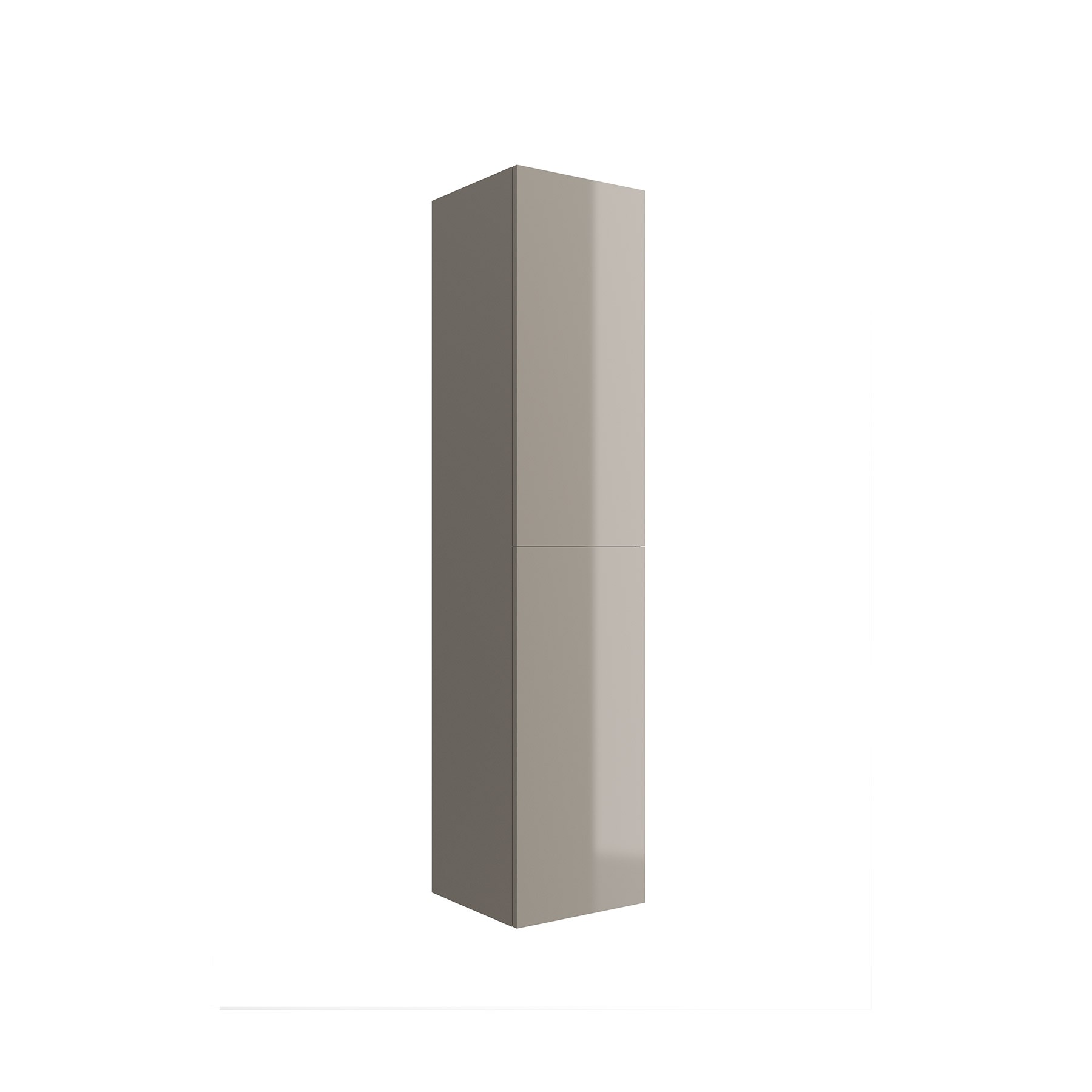 23224 SALGAR Колонна АЛЬЯНС 1600 двусторонняя 2-дверная нажимная GLOSS TAUPE 350 x 1600 x 349 мм Глянцево-серо-коричневый 
