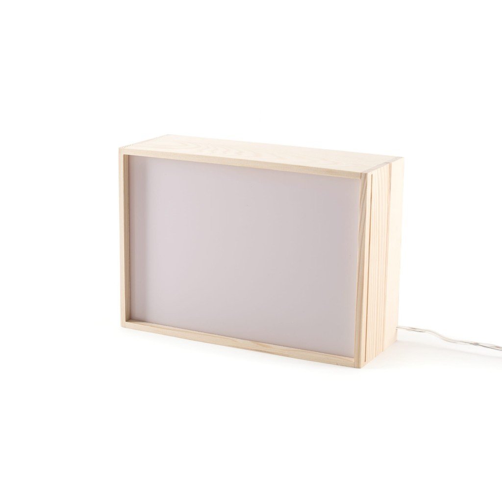 Настольная лампа 21х30 см розовая Lighthink Box 08340 SELETTI  00-3882471 Бежевый;розовый  - Вид №8