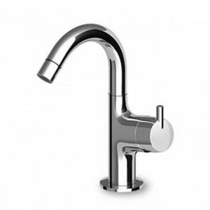 ZSB341 Смеситель для биде, однорычажный, с аэратором, сливом 1 1/4 ", гибкими соединениями. Zucchetti Simply Beautiful