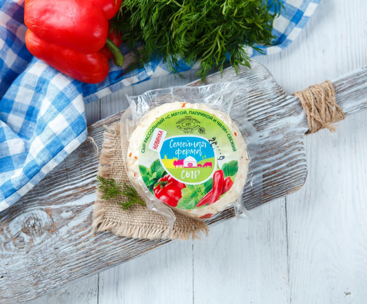3902 Сыр рассольный "С мятой, паприкой и чили" свежий Вкусляндия  - Вид №2