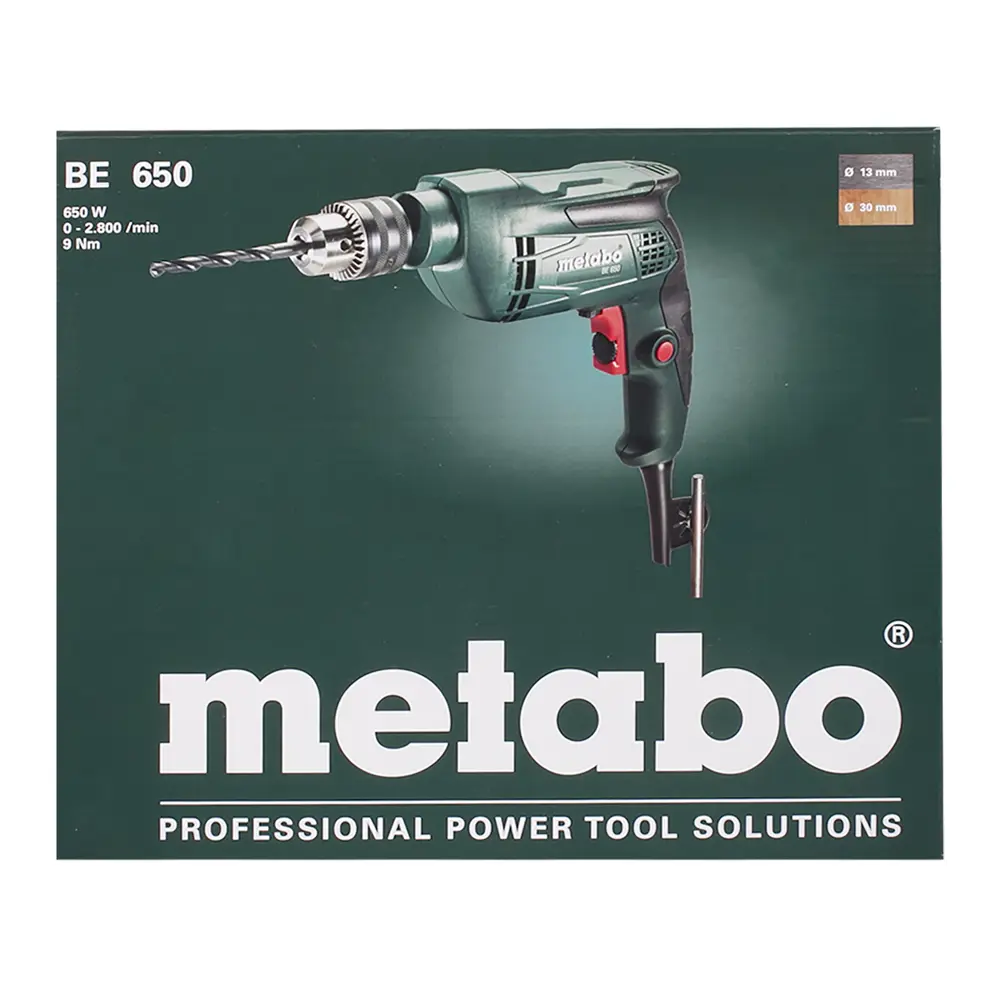 Дрель сетевая безударная Metabo ЗВП BE 650, 650 Вт 18119667 STLM-2200448  - Вид №4