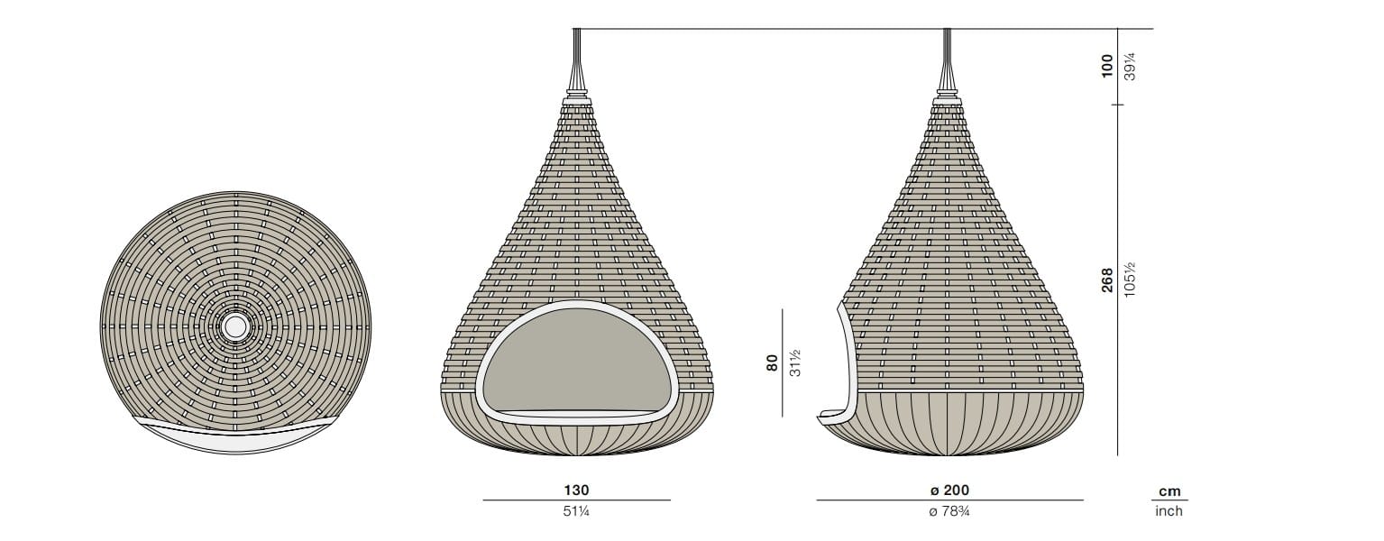 Сидение в иглу DEDON NESTREST ARCH-00092942 - Вид №4