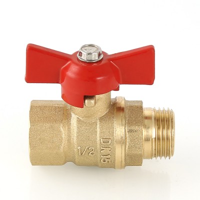 VT.123.G.05 Кран шаровой «СТАНДАРТ» с ручкой-бабочкой и внутренней–наружной резьбой Valtec 3/4"  - Вид №8