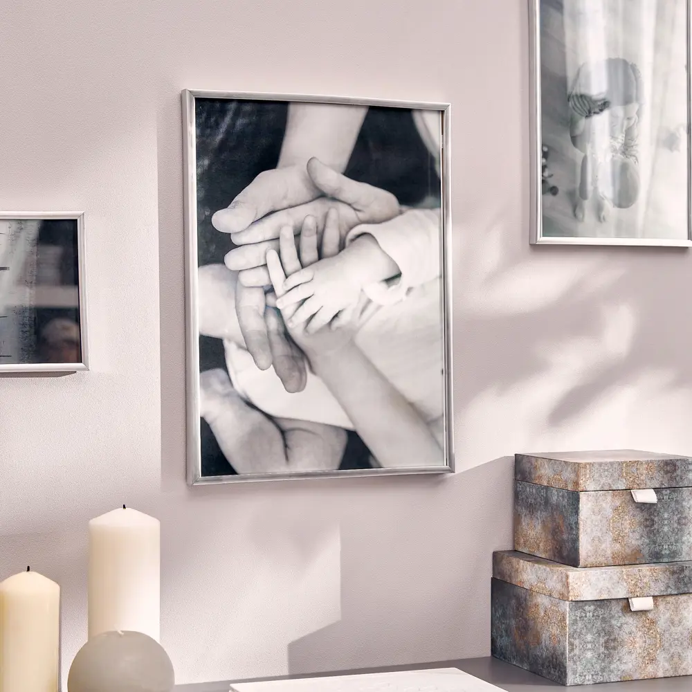 Фоторамка Inspire Lila серебристая 30×40 см для интерьерного декора 89050565 STLM-0824363 - Вид №3