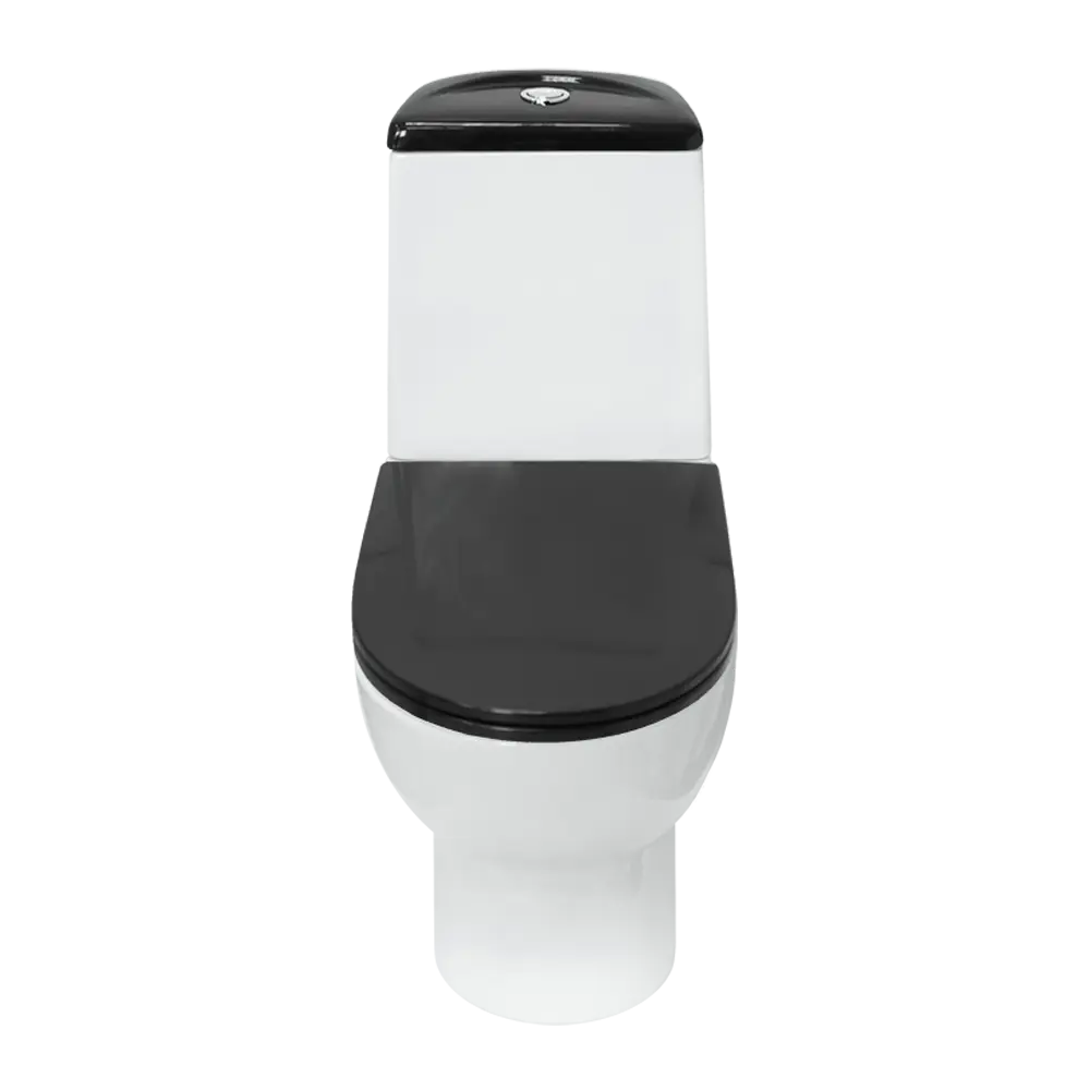 Унитаз-компакт Sanita Luxe Best Color Black SL DM сиденье с микролифтом цвет черный 88612368 STLM-2203473 - Вид №1