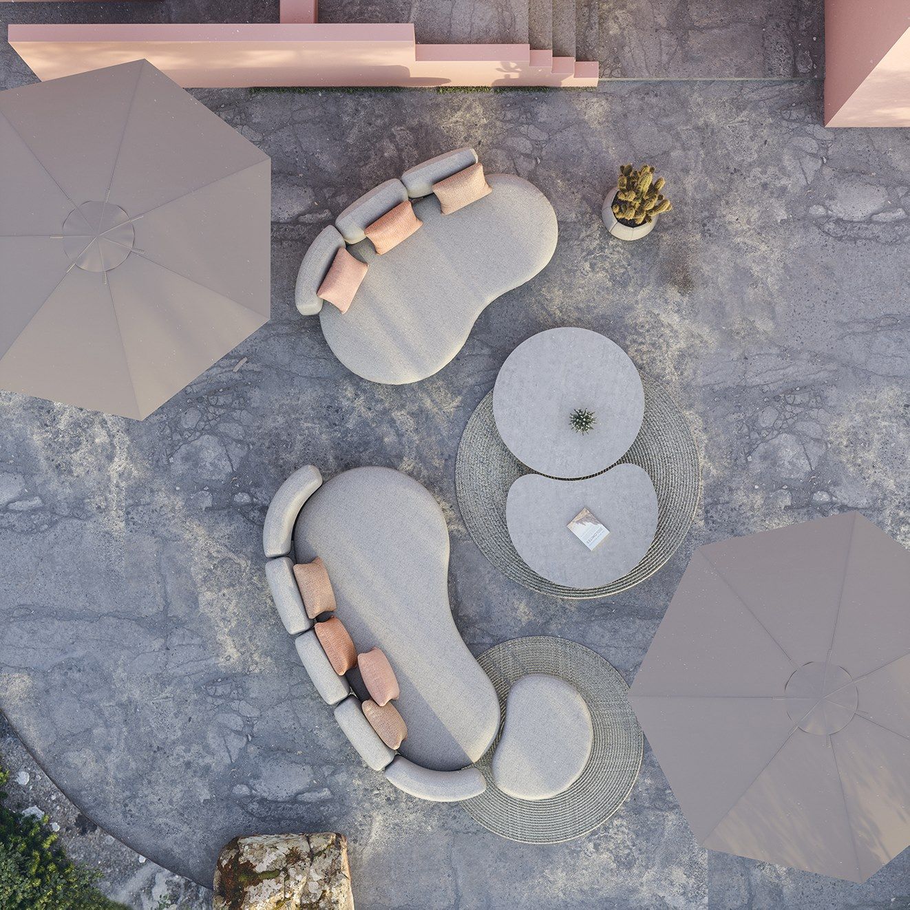 2-местный тканевый садовый диван Royal Botania Organix Lounge ARCH-00055240 - Вид №17