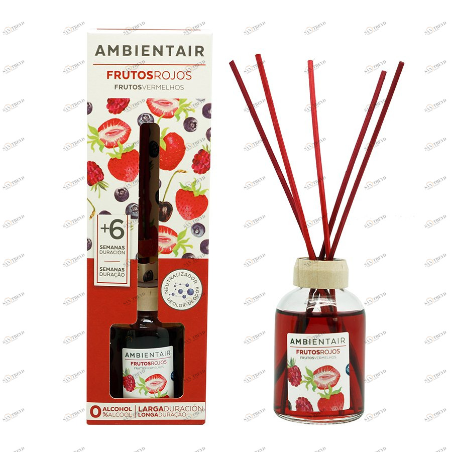 Диффузор ароматический 50 мл "Красные фрукты" AMBIENTAIR  00-3881131 Красный 