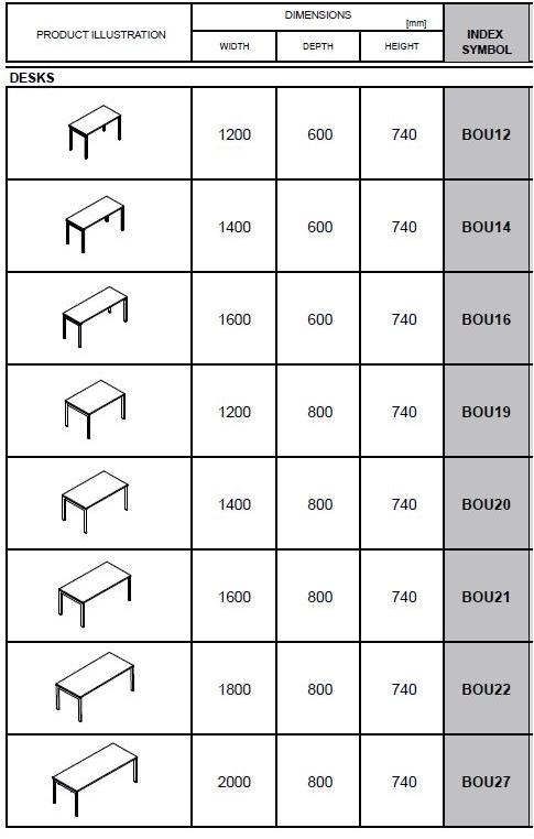 MDD Прямоугольный рабочий стол Ogi sun-id-1354089 - Вид №1