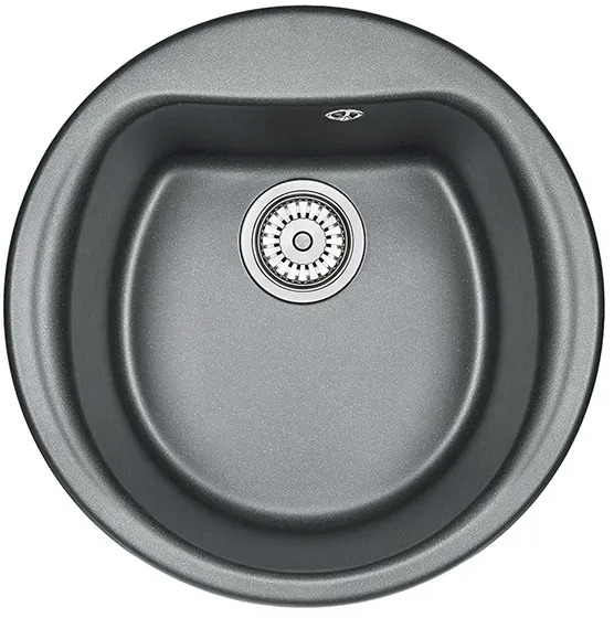 5101, ШВАРЦ (чёрный металлик), кухонная мойка, кварц