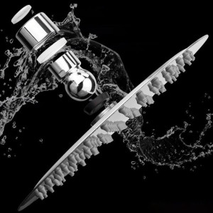 Круглая настенная душевая головка с кронштейном