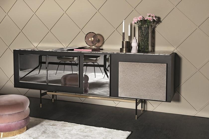 Vibieffe Комод из дуба с зеркальной дверцей 9850 secret sun-id-1486569 - Вид №1