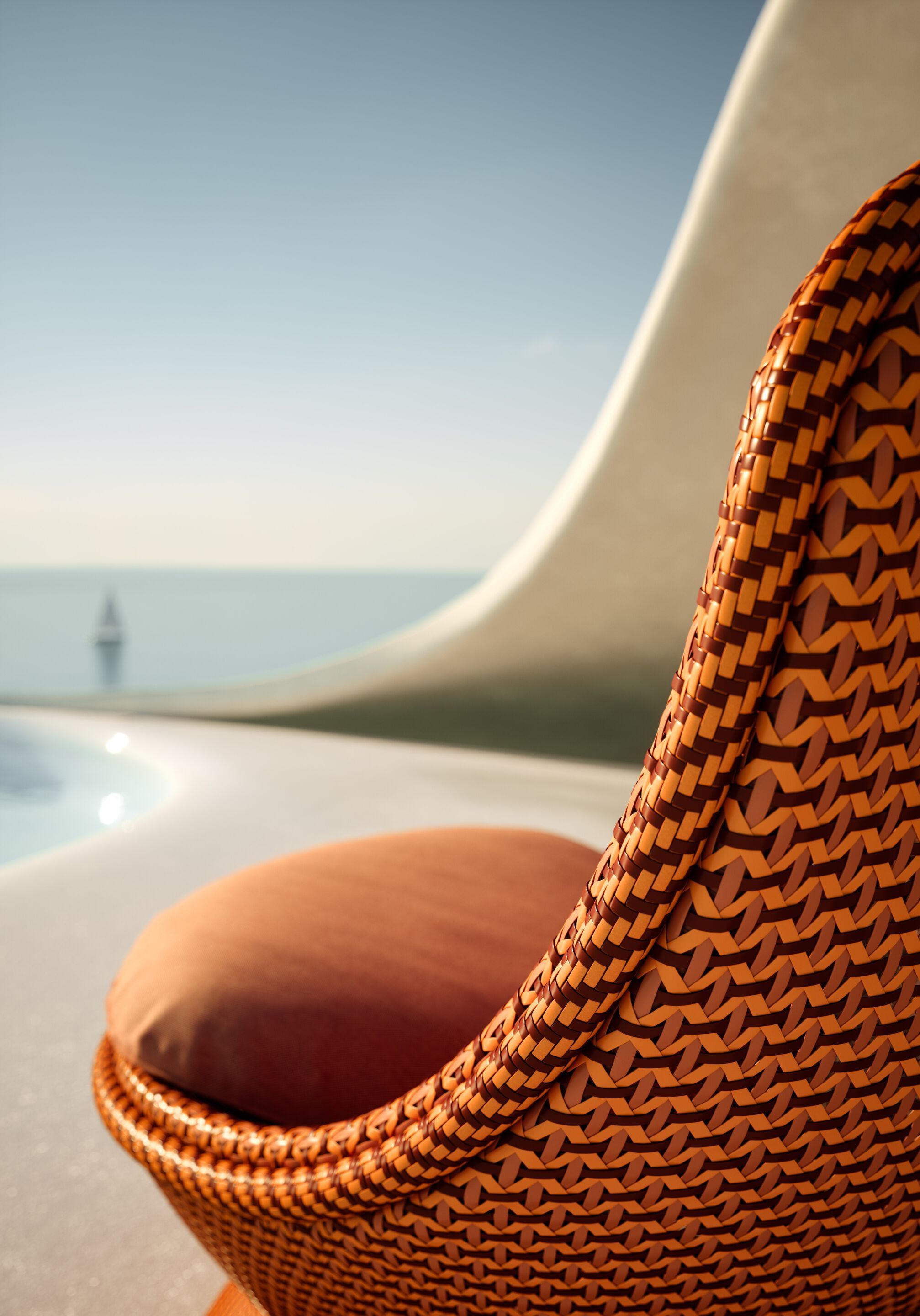 Садовое кресло из синтетического волокна DEDON PAPYON ARCH-00089513 - Вид №2