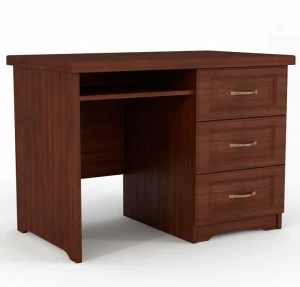 Письменный стол с ящиками и полкой деревянный, ясень - старая вишня DREAMLINE ПОД СТАРИНУ 176792 Орех;бежевый;коричневый