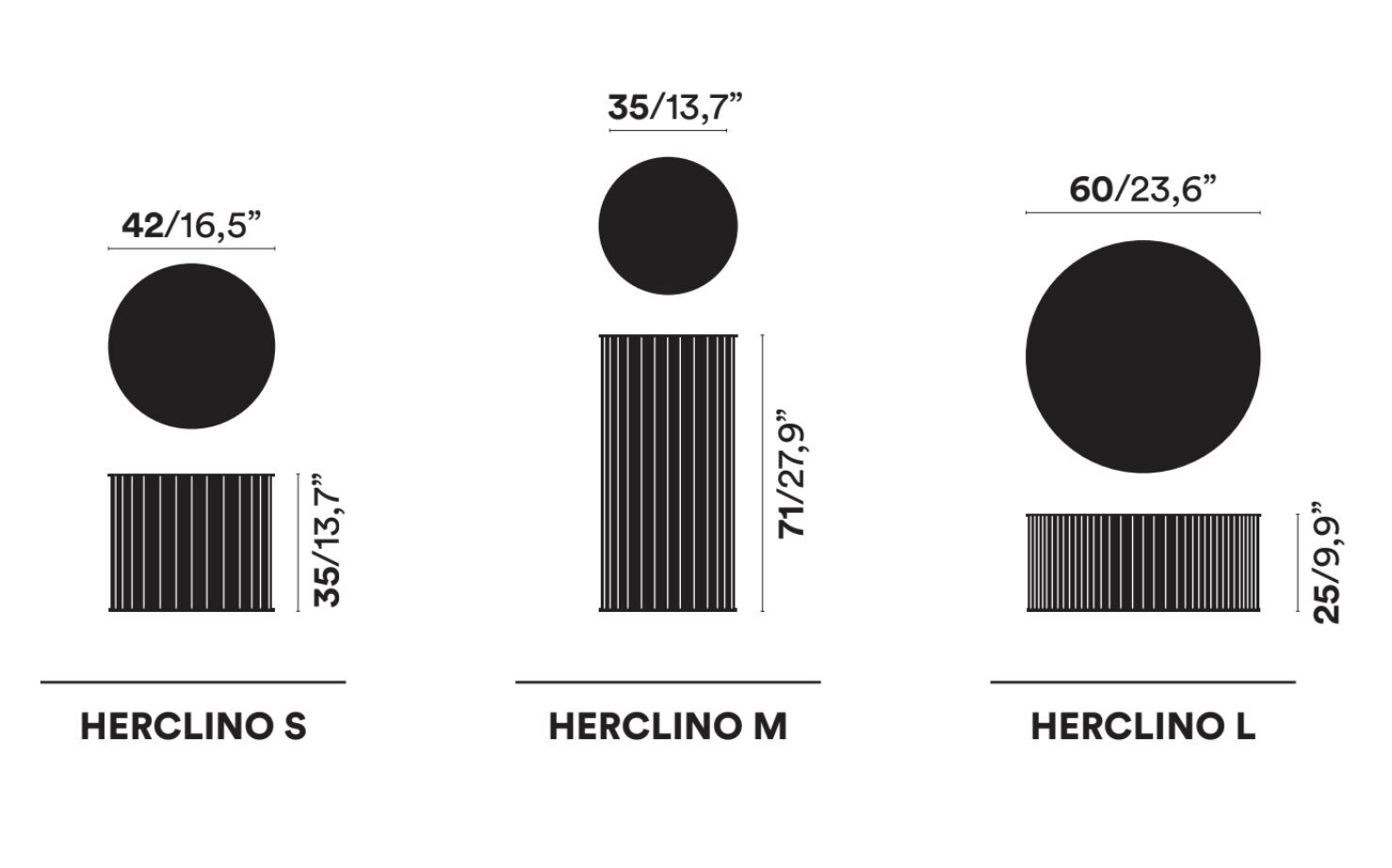 Алюминиевый круглый садовый столик Opinion Ciatti HERCLINO ARCH-00072385 - Вид №8