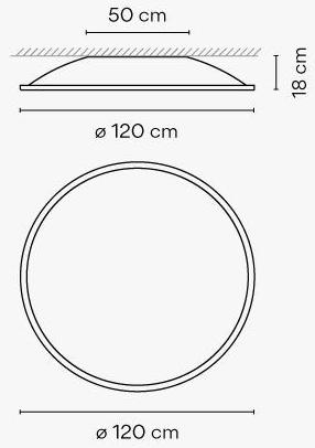 Vibia Люминесцентный потолочный светильник Big sun-id-1459807 - Вид №4