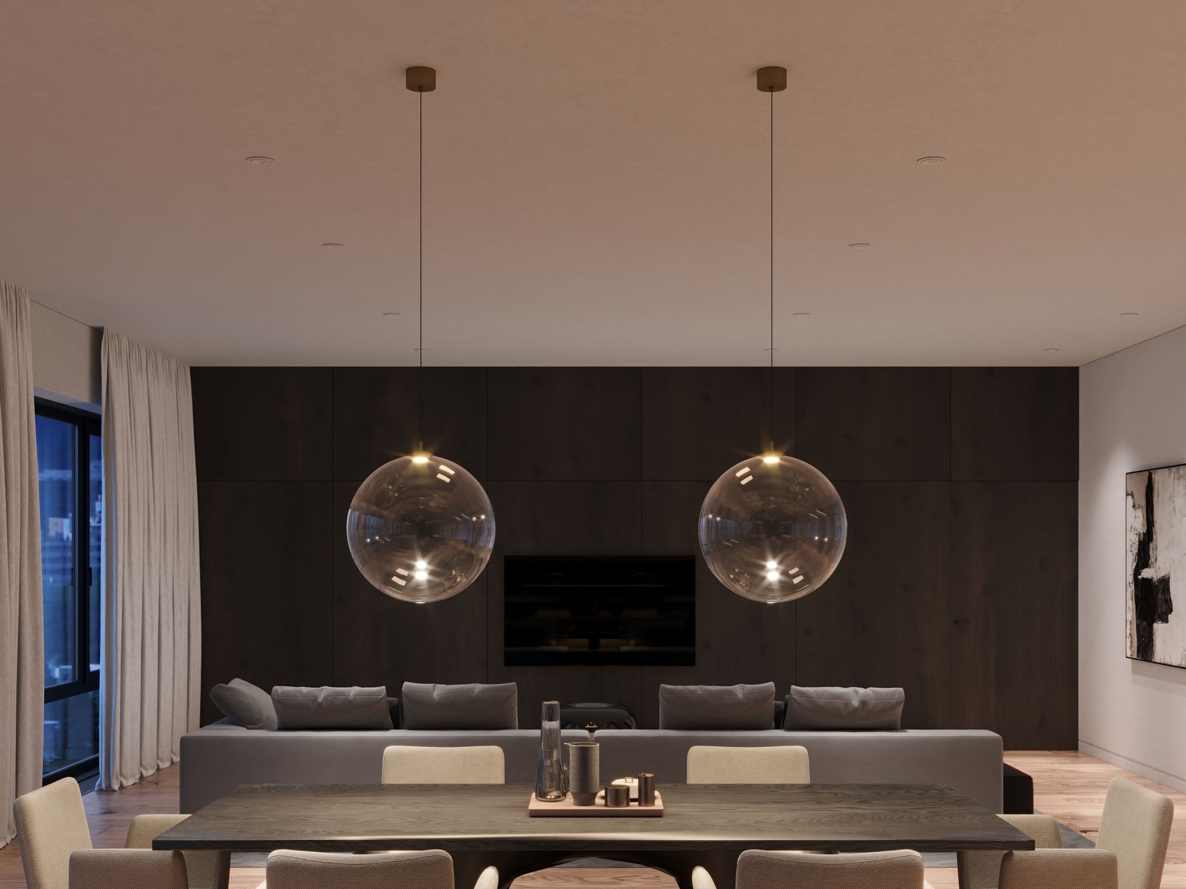 Выдувное стекло светодиодный подвесной светильник Cangini & Tucci Pit ARCH-00054639