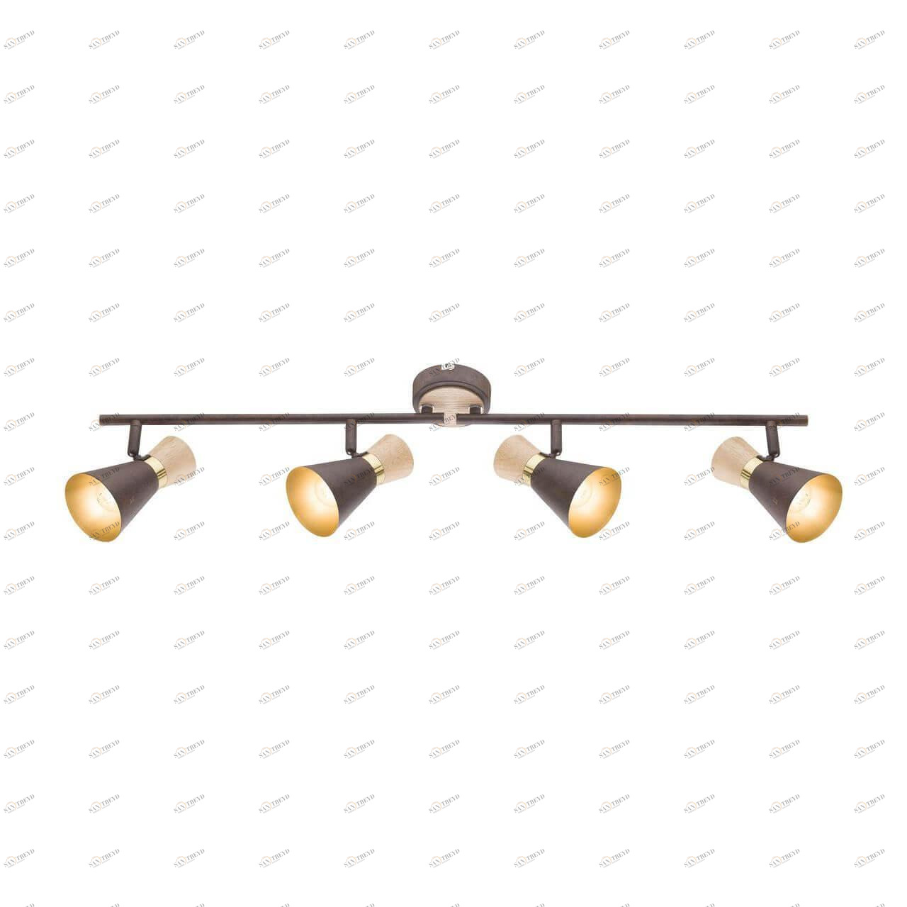 Спот потолочный на 4 лампы коричневый Marei 54808-4 GLOBO MAREI 00-3891355 Коричневый Ceramica Globo 