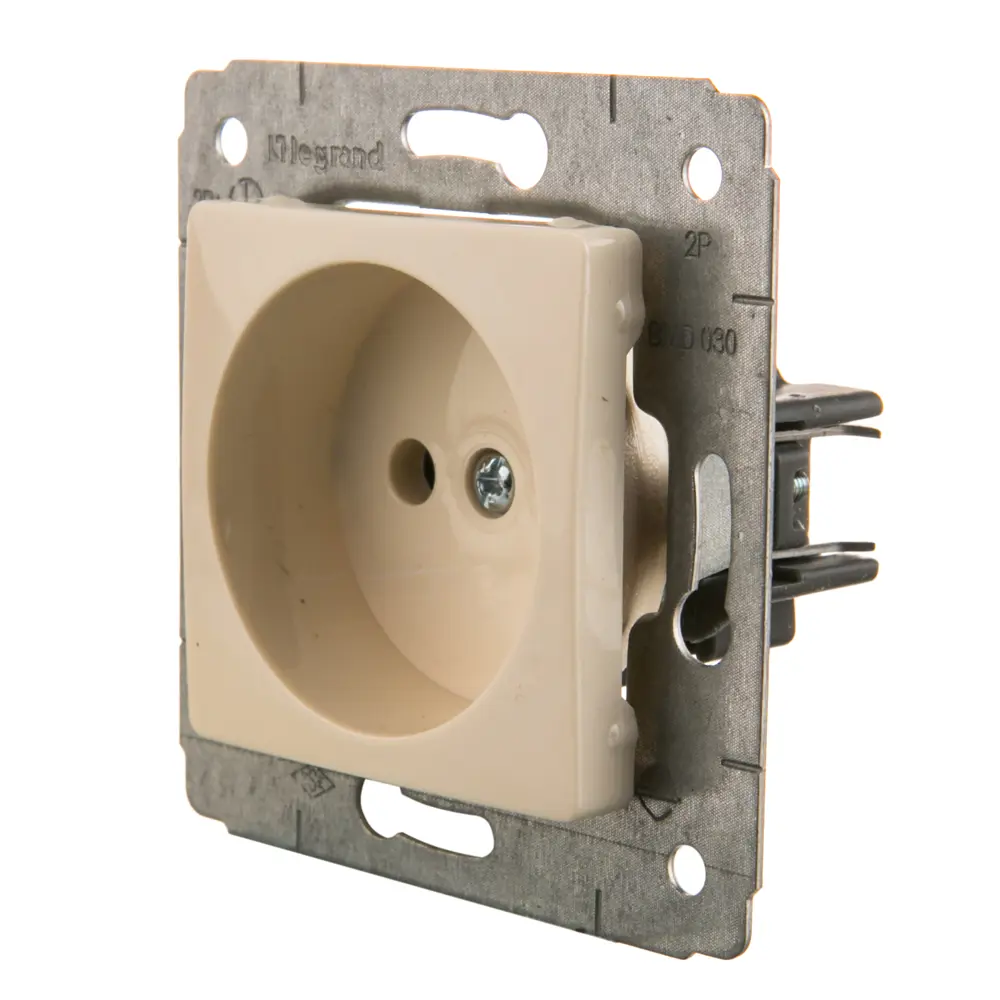 Розетка встраиваемая Legrand Cariva без заземления, цвет слоновая кость STLM-2205668 - Вид №2