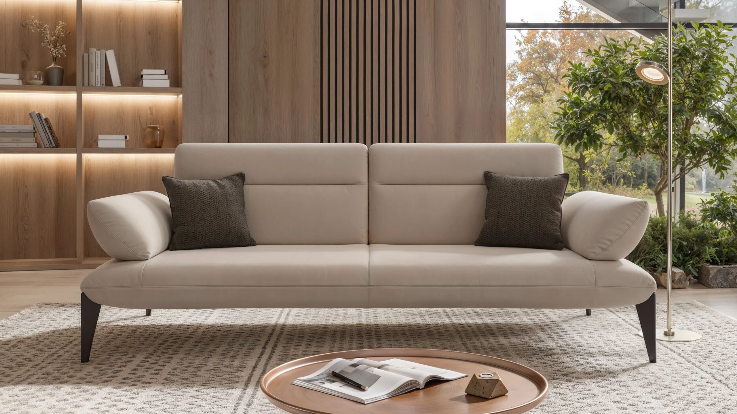 3-местный тканевый линейный диван Sofanella Лацио ARCH-00142144 - Вид №3