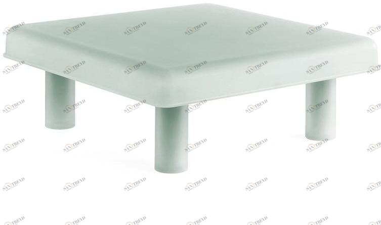 JCP UNIVERSE Низкий квадратный журнальный столик из оргстекла Sopovria sun-id-1411292