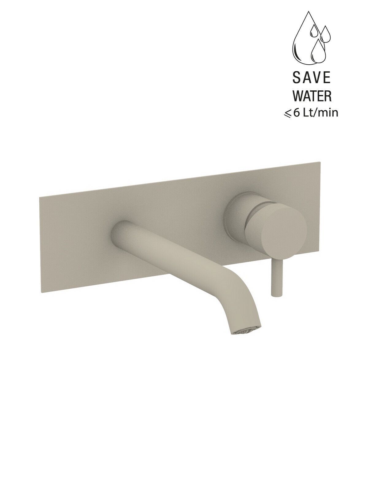 Настенный однорычажный смеситель для раковины с ограничителем расхода Rubinetterie Frattini Pepe XL ARCH-00076573 - Вид №19