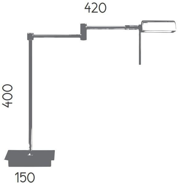 Aromas del Campo Регулируемая металлическая настольная лампа Leng S1087  - Вид №2