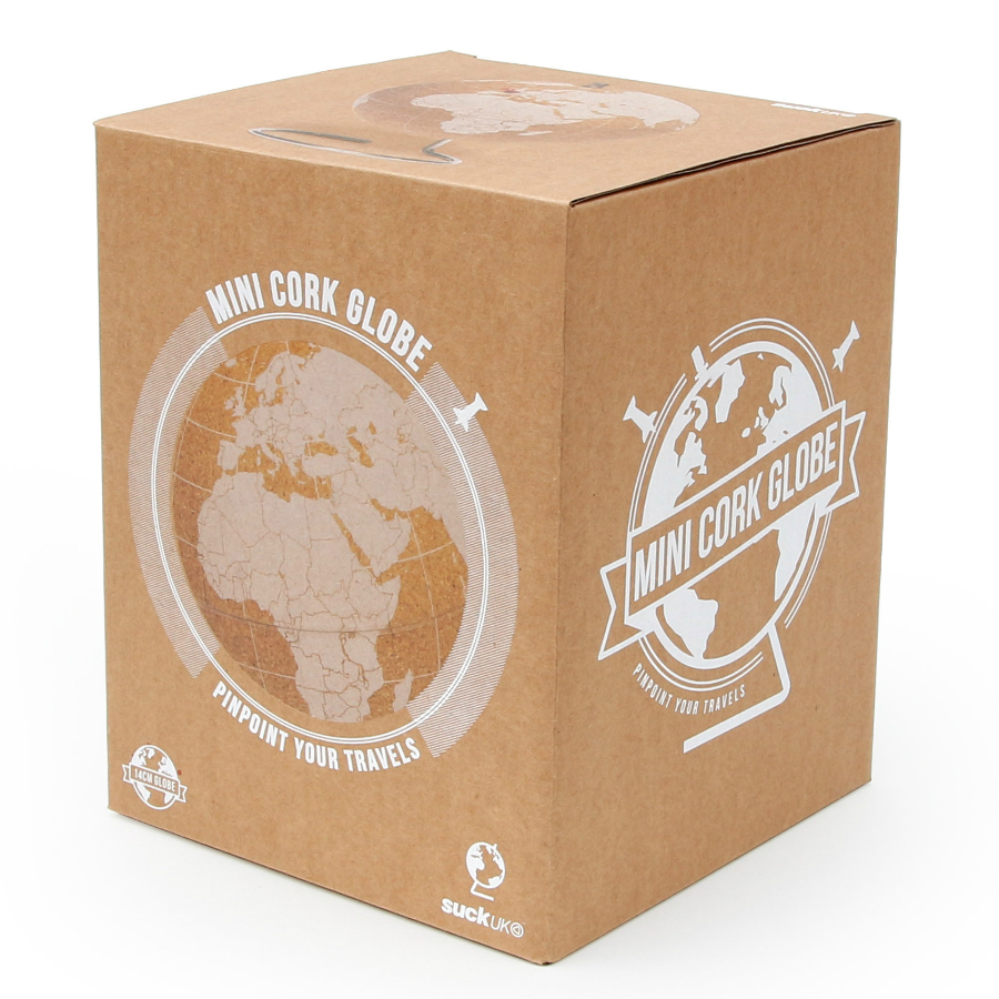 SK CORKGLOBE6 Глобус cork globe, белый, D14 см Suck UK  - Вид №10