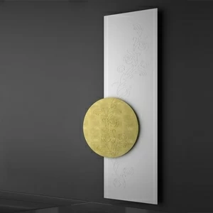 Hotech Дизайн-радиатор с отделкой сусальным золотом Prestige Collection Agall цвет белый