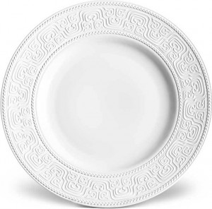 10571385 L’Objet Тарелка подстановочная 33см "Династия "Хань" (белый декор) Фарфор