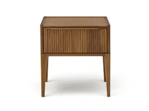 Прикроватная тумбочка из грецкого ореха с одним ящиком