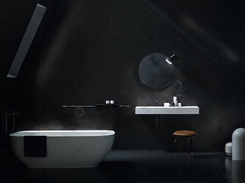 Подвесная раковина настенная овальная Cerasa FREE белая sun-id-1352008