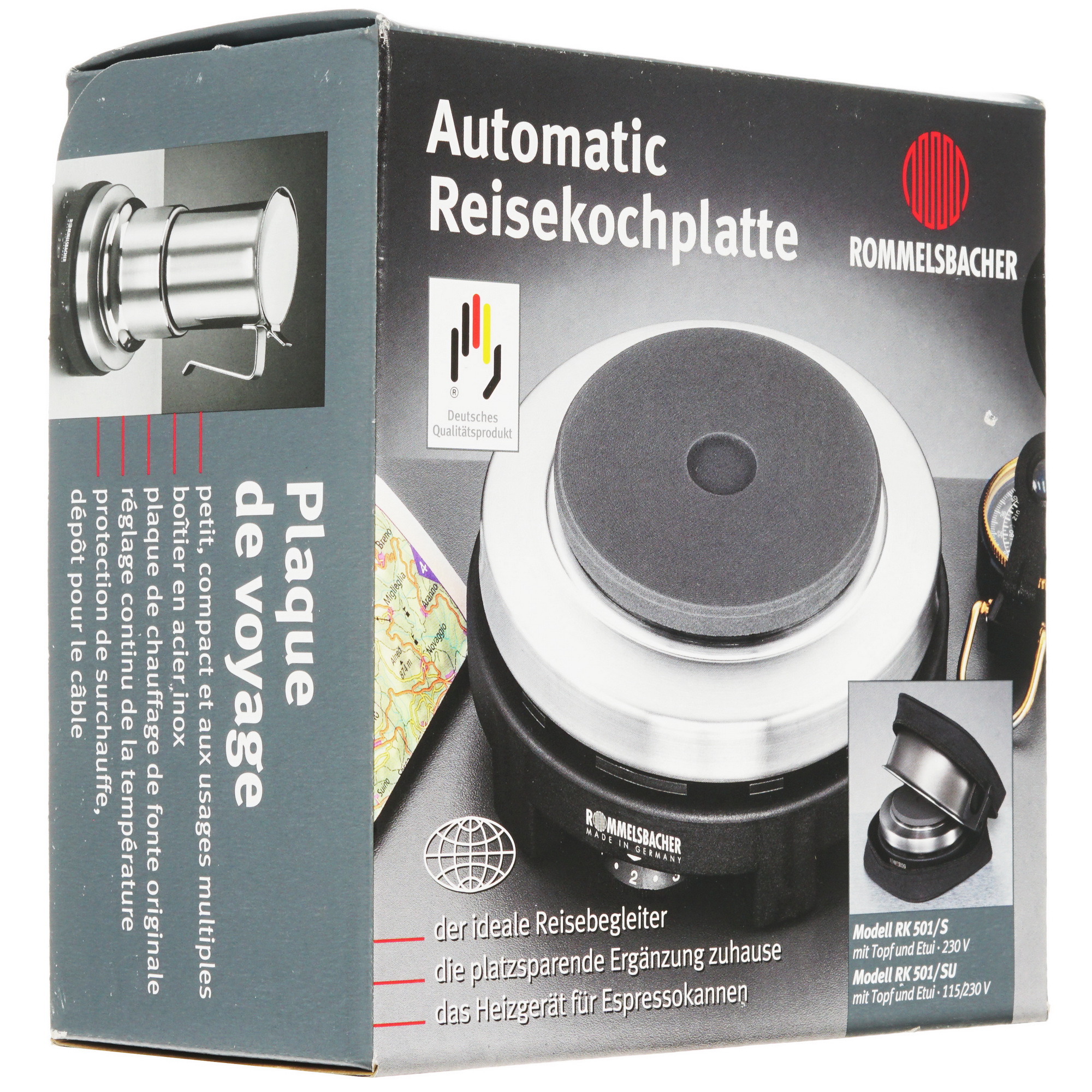 8195366 Плита компактная электрическая Rommelsbacher RK 501/S черный STDN-0129709 - Вид №10