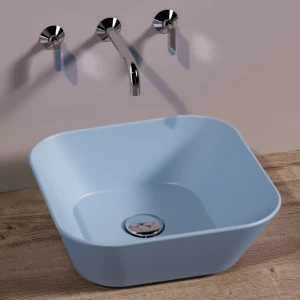 WA03PERVINCAMATT Накладная раковина на столешницу  квадратная Simas