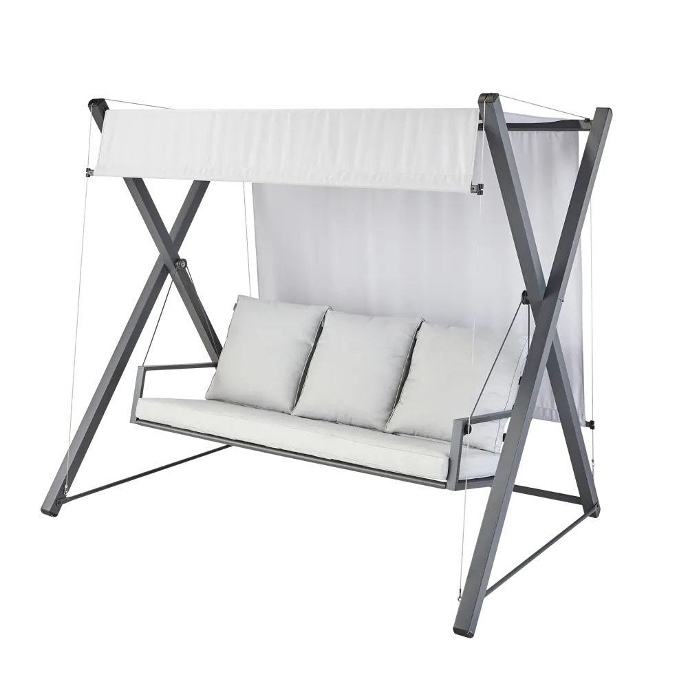 Naterial Odyssea — садовые качели для троих с регулируемым тентом 84855720 STLM-0963500 - Вид №1
