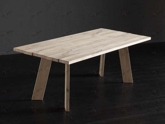 AltaCorte Прямоугольный обеденный стол из массива дерева Ecolab 2 Lb-ta803111