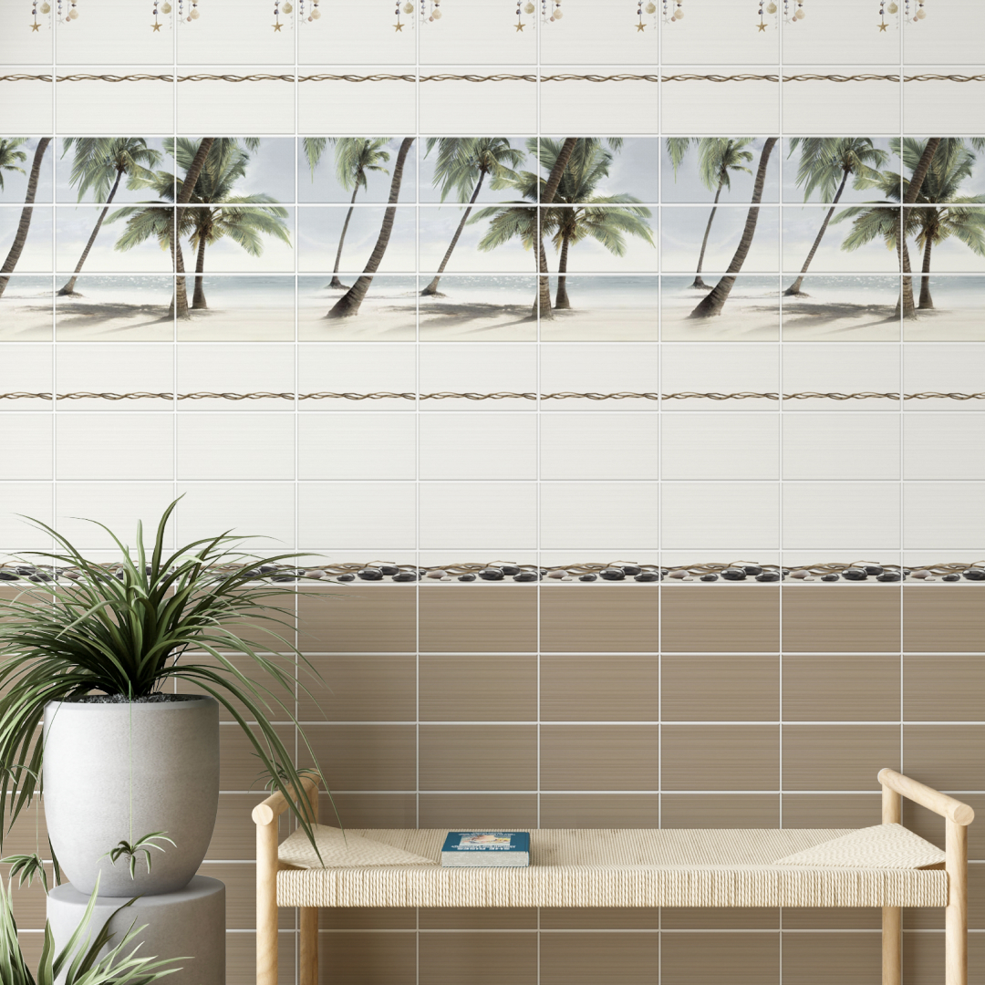 Панель пласт. "Новита" Мальдивы Пальма (Узор) 2,7*0,25 АКВАТОН Novita STSR-403 - Вид №2