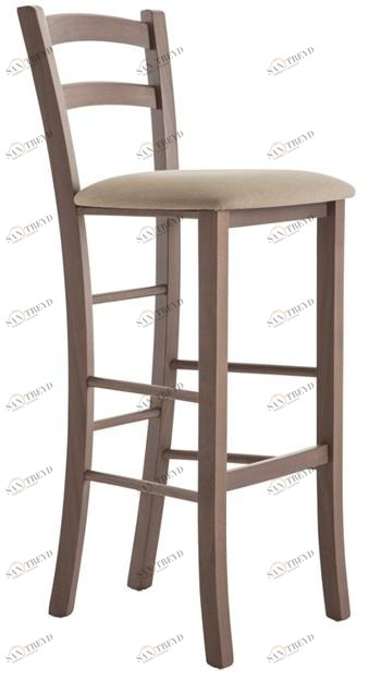 Palma Высокий табурет из бука со спинкой Venezia 2ai.i2