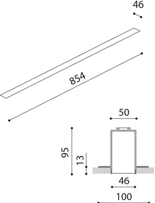 Arkoslight Линейный световой профиль из алюминия Fifty sun-id-1405851 - Вид №16