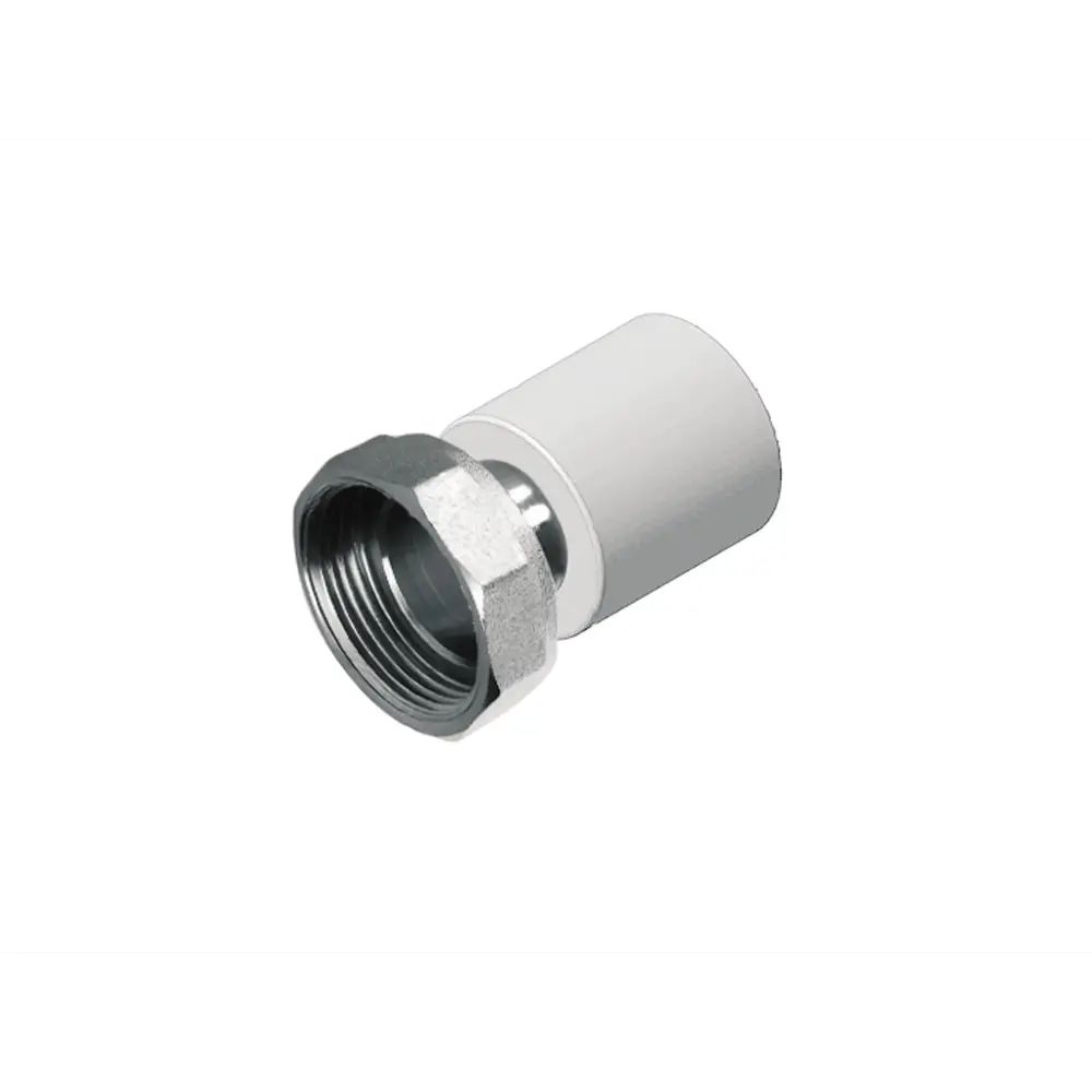 Комбинированная муфта Политэк с накидной гайкой 1"x32 мм для систем водоснабжения 89422857 STLM-1575715