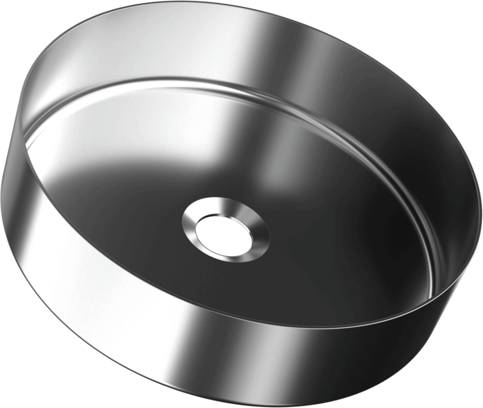 V510-S Круглая раковина из нержавеющей стали Ø36см